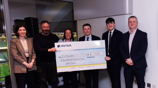 Clogher Environmental Group CLG, Co. Mayo at the Aviva Broker Awards ceremony
