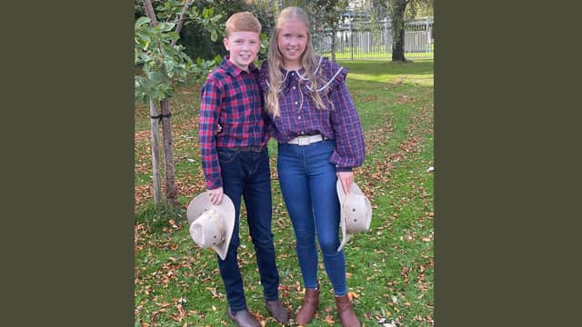 Siblings James and Mary Kate Reilly from Belmullet will take to the stage on the Late Toy Show. Photo: Reilly