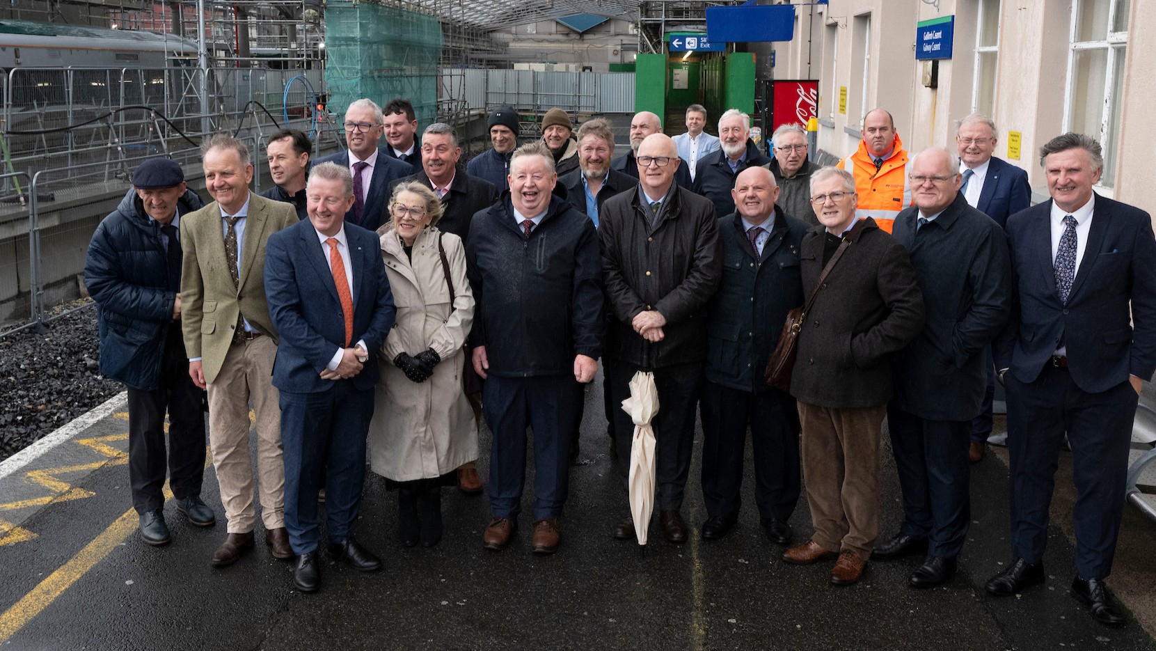 Minister Sean Canney TD was at Ceannt Station in Galway  where a meeting of the Western Inter-County Railway Committee took place.