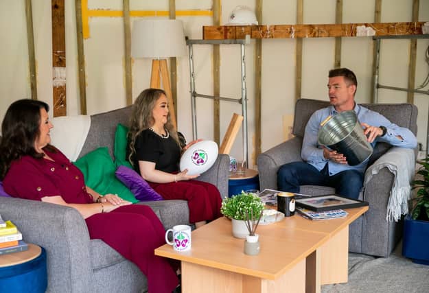 Pictured: Bridie Morley (Michaela's mother), Michaela Morley and Brian O'Driscoll