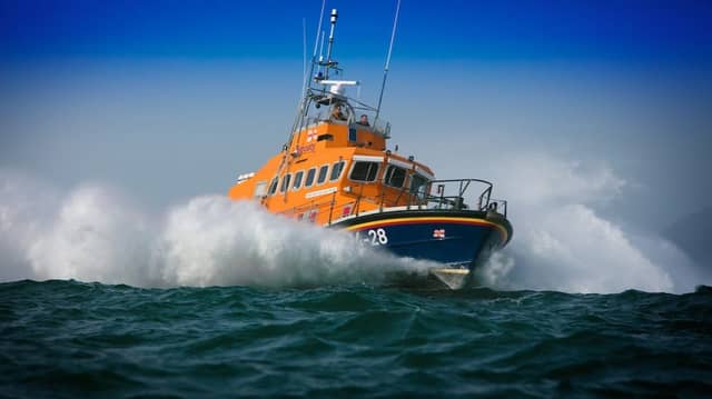 Achill Island RNLI were requested by the Irish Coast Guard to come to the assistance of a man initially reported to be in difficulty at Annagh Beach.