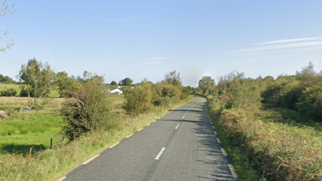 A section of the L1706 between Castlelucas and Donnamona, which has been closed by Mayo County Council to facilitate roadworks. Pic: Google Maps