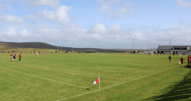 Belmullet's home grounds in Tallag during their one-point championship win over Garrymore