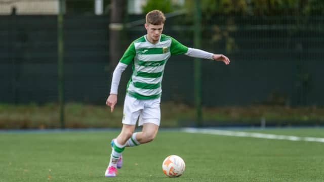 Right-back Mark Cunningham caught the eye as Castlebar Celtic defeated Cartron United. (Pic: Castlebar Celtic)