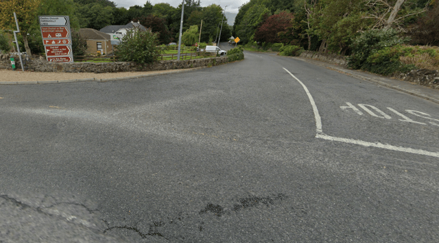The junction on the Golf Course Road in Westport.