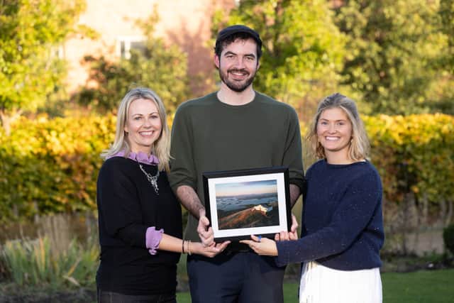“What I thought was a photographer heading to the cliffs turned out to be a paraglider who circled the area for a while and allowed me the opportunity to capture An Fear Marbh and a flying man, an Fear ag eitilt, in the one shot,” he continued.