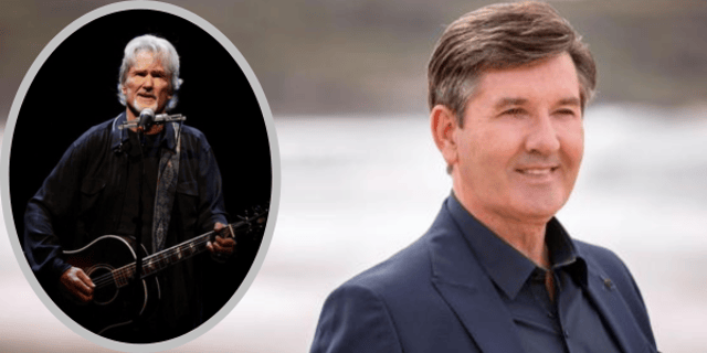 Daniel O'Donnell and (inset) the late Kris Kristofferson