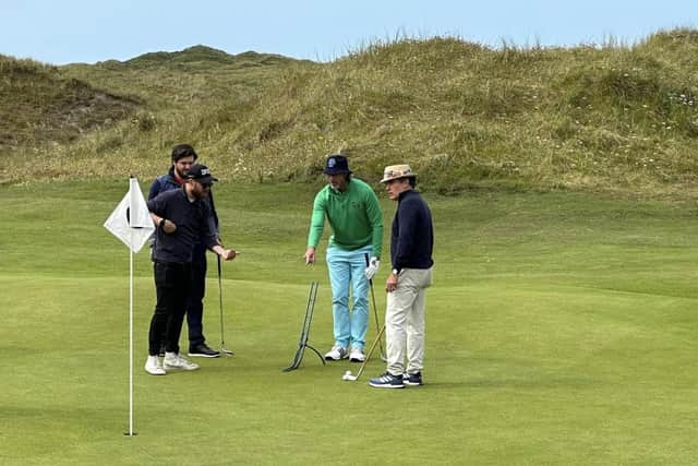 Mr Burns has previously called Carne the ‘most glorious course in Ireland’, and has visited the Mayo location a handful of times to prepare for the new release.