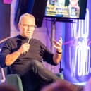 Acclaimed author Mike McCormack pictured speaking at the Wild Atlantic Words 2023 festival short story competition