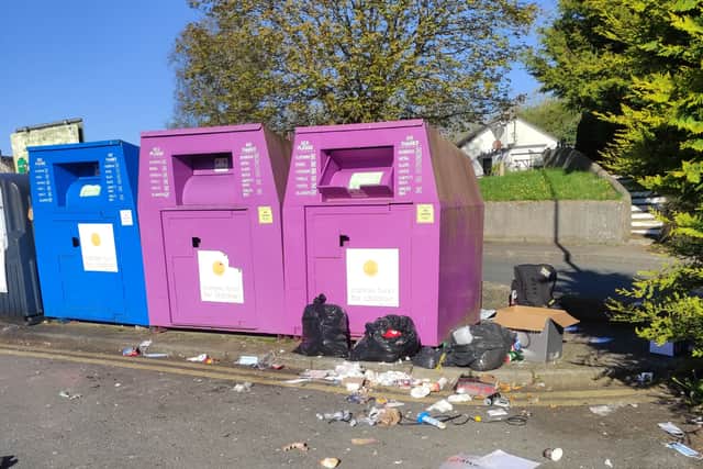 This became evident as the council cleared up litter around the banks, and two-hours later another fly-tipping of household waste appeared, which included dirty nappies.