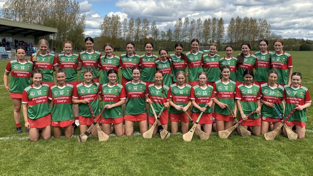 The Mayo Minor camogie squad that lined out against Tyrone in the All-Ireland Minor C Final in Drumlane, Co Cavan (Pic: Mayo Camogie)
