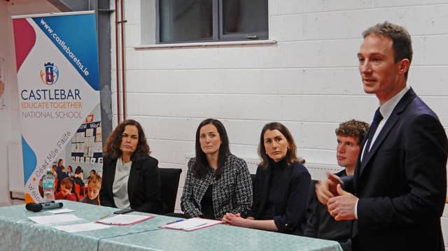 Minister Alan Dillon addressed the meeting