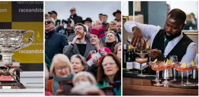 An overnight B&amp;B on Wednesday 1st May for two people in a four-star luxury hotel.
VIP Hospitality for two in the Race And Stay sponsor suite on Ladbrokes Gold Cup Day(May 1)
Transfers to and from the track from your hotel.