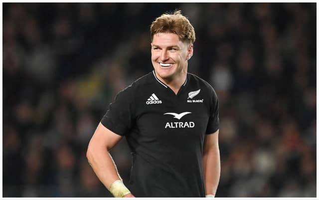 Jordie Barrett of New Zealand during the Steinlager Series match between New Zealand and Ireland at Eden Park. Photo: Brendan Moran/Sportsfile