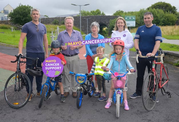 Members of the Tiernan family at the launch of John Tiernan Memorial Cycle in Westport. Picture: Michael McLaughlin