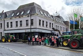 Members of the Mayo IFA pictured outside Áras an Chontae in Castlebar