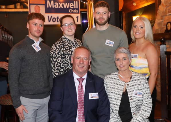 The Maxwell family pictured at the launch, back, from left: Mark, Nicola, Robert and Emma. Front: Chris and Sally Maxwell.