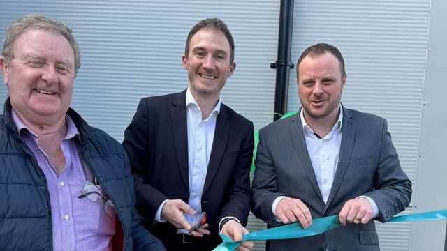 Anthony McCormack, Chairman of the Board of Management; Alan Dillon TD and St Brid’s Principal, Tom Jones.
