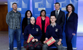 Students from Ballyhaunis Community School, Co. Mayo represented Spain at the Model Council of the European Union debate for secondary schools which took place in Dublin Castle | PICTURE: Maxwells