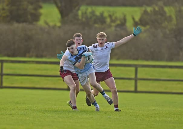 Cian Walsh's goal helped St Gerald's win the Connacht title. They will face Omagh CBS in the All Ireland semi-final. Pic: Conor McKeown