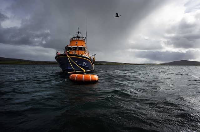 A sailor was rescued when his nine-metre yacht sustained damage 27 nautical miles north-east of Ballyglass