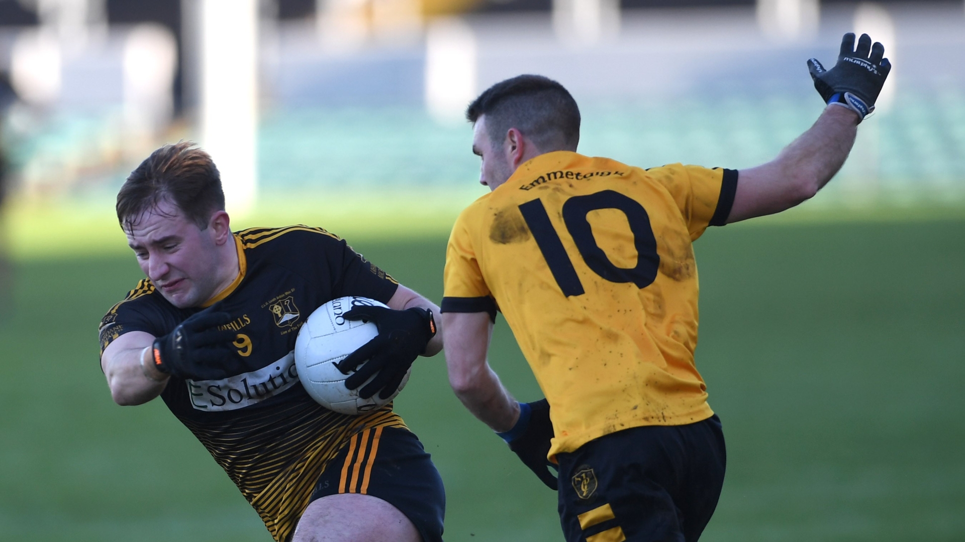 DISAPPOINTED: Lahardane never shirked the challenge but were beaten by a fine Listowel team. Pic David Farrell