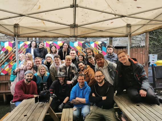 The cast and crew from Mayo County Council's Road Safety ad campaign