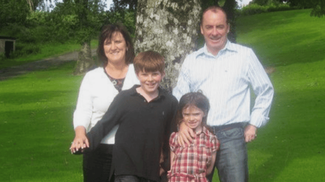 The late Rory Staunton (centre) pictured with his family (Pic: End Sepsis)