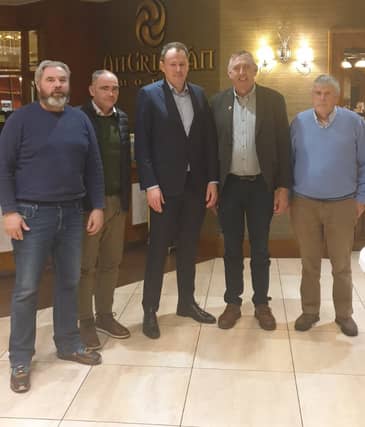 The delegation of Achill farmers who met with Minister for Agriculture Charlie McConalogue where they discussed delays in farming payments