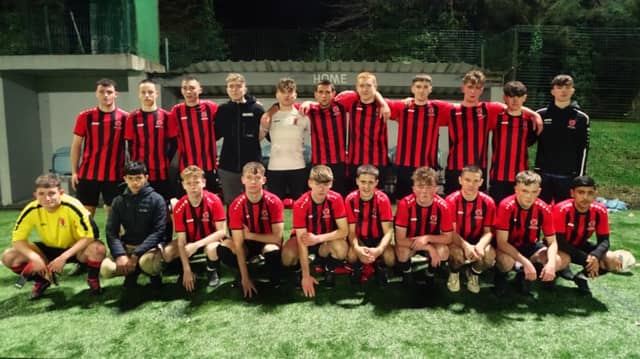 The Westport United team that defeated Castlebar Celtic in the semi-final of the Quigley Cup