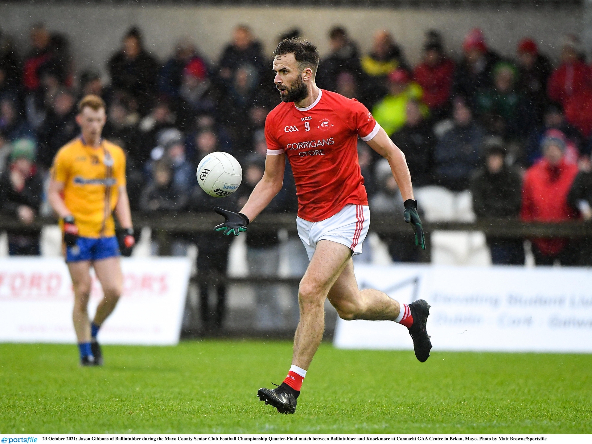 Ballintubber's Jason Gibbons in action.