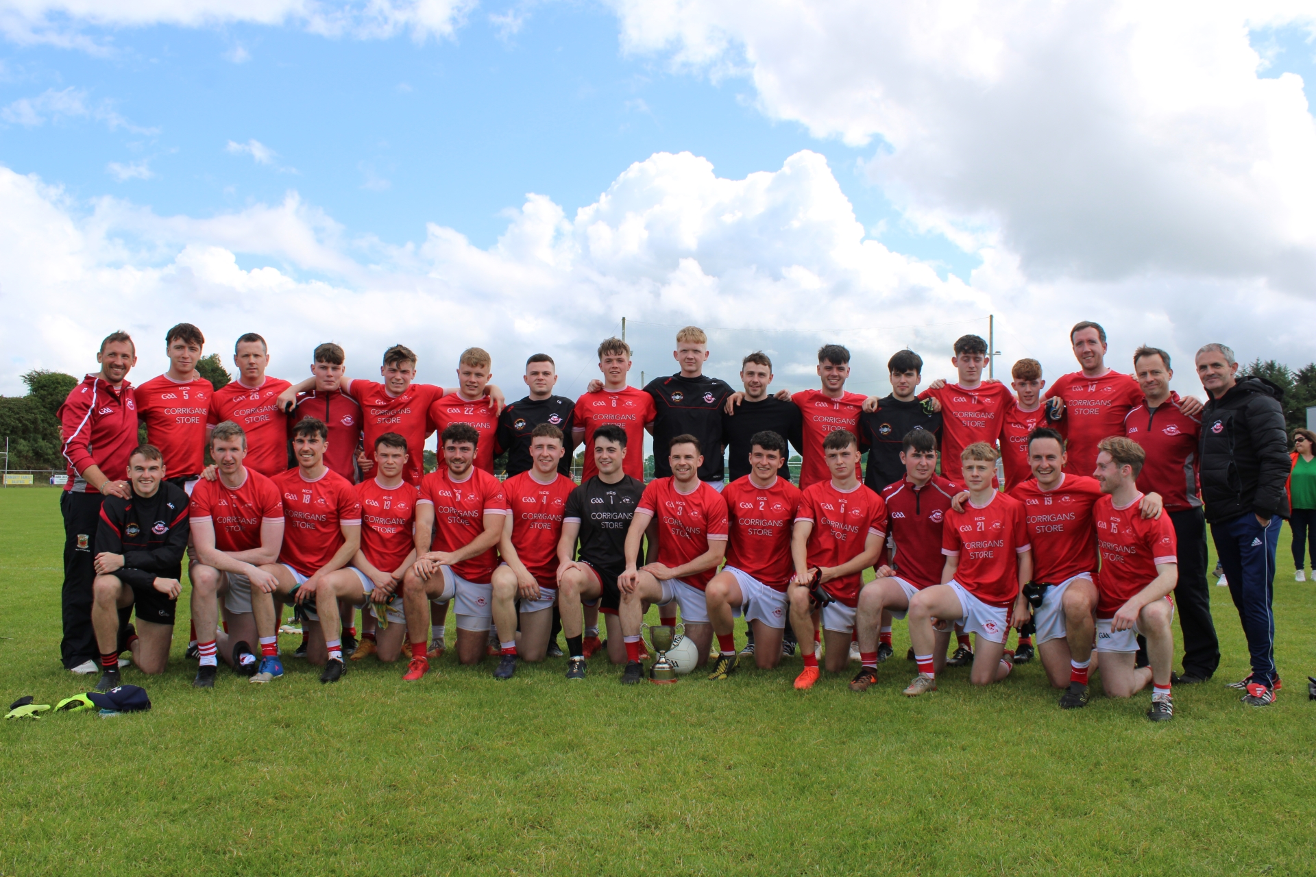 The Ballintubber team that won the Division 4 Mayo Senior Football league final against Northern Gaels