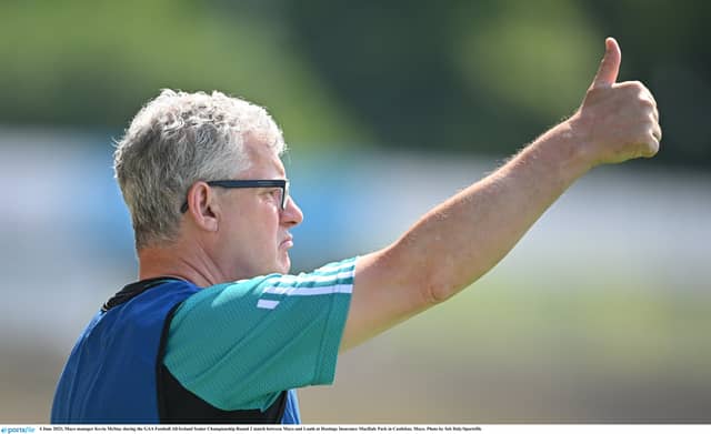 Mayo manager Kevin McStay is pictured during Sunday's game against Louth. gaiunst