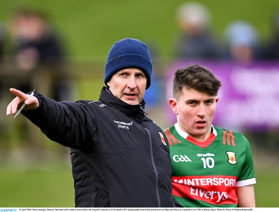 Outgoing Mayo Under-20 manager Maurice Sheridan