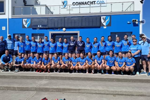 The victorious Westport team and management who overcame Knockmore in the Division One League Final.