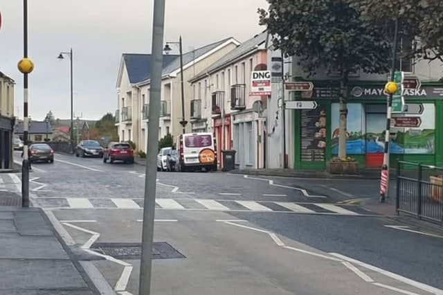 Foxford pedestrian crossing.