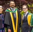 Pictured L-R: Dr Orla Flynn, ATU Present, Prof Suresh Pillai (ATU) and Professor Daniel Carey, President of the Royal Irish Academy.