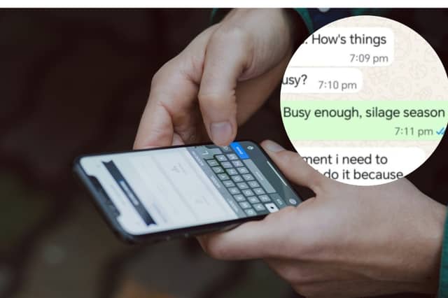 The hilarious exchange was posted on Facebook