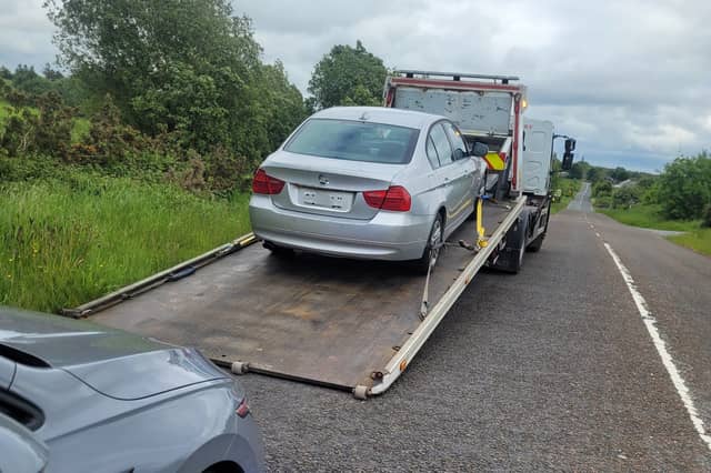 Gardaí seized a vehicle with no insurance.