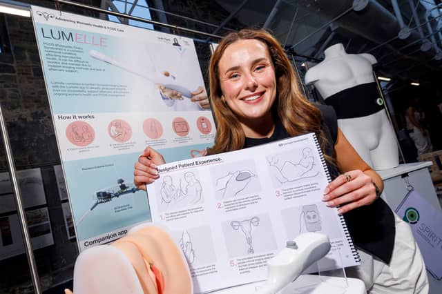 Pictured is final year Product Design and Technology student, Leah Flynn from Castlebar.