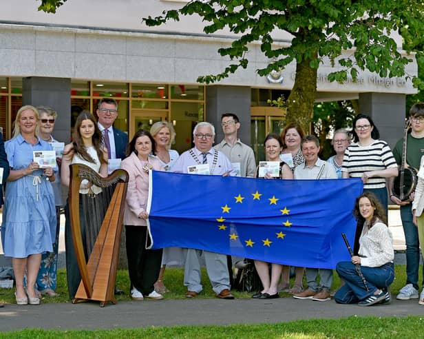 Pictured at Aras An Chontae for the launch of the Mayo County Council's  Cultural Programme for Ireland's Presidency of the Council of the European Union, taking place from July to December as part of Cultúr 2026 - Sharing Ireland's Culture