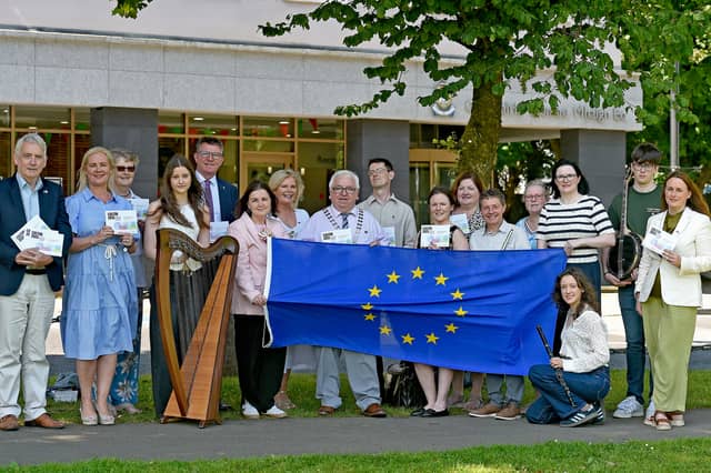Pictured at Aras An Chontae for the launch of the Mayo County Council's Cultural Programme for Ireland's Presidency of the Council of the European Union, taking place from July to December as part of Cultúr 2026 - Sharing Ireland's Culture