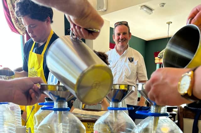 Dr. Seán O’Connor organised the Mead-Making Experience on the Inishturk