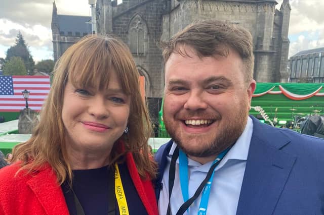 RTÉ journalist Teresa Mannion and CNN's Donie O'Sullivan
