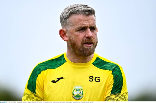 Castlebar Celtic manager Stevie Gavin will be looking forward to an away outing as his side are set to face Dundalk next month. Photo by Tyler Miller/Sportsfile