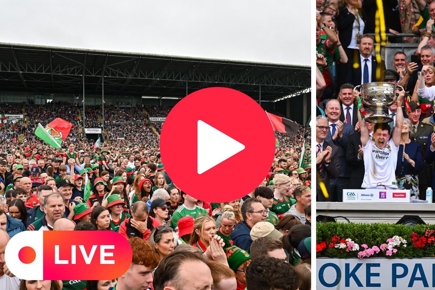 WATCH LIVE: The homecoming of Mayo, All-Ireland champions