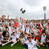 The Mayo team celebrate their historic win