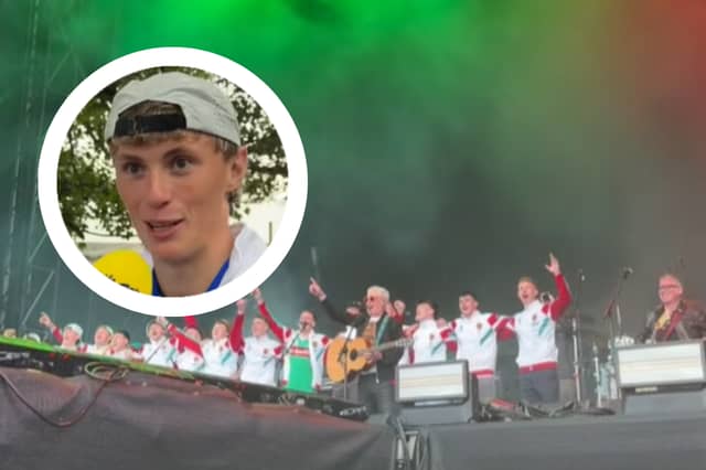 Mayo players join Saw Doctors on stage at Electric Picnic