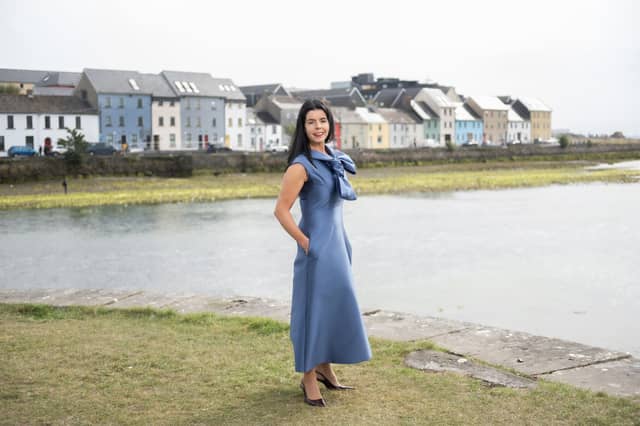 Pictured in Eyre Square, Galway is Maureen Walsh from DeCare.