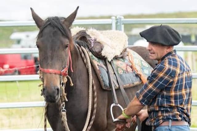Paul Walker at the second Wild Atlantic Horsemanship workshop at Mulranny Beach